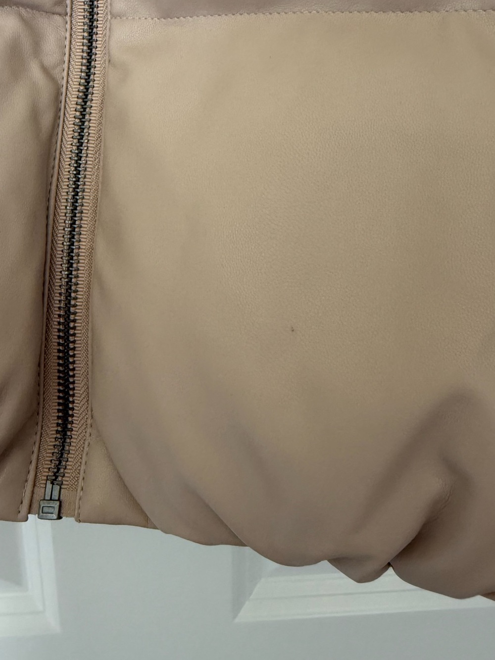 Brown Caramel Cropped Puffer Vest Women's Zip Up Collared NWT‎ Size Large - Picture 7 of 8